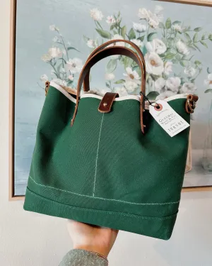 Tennis Green Waxed Canvas Mini Tote