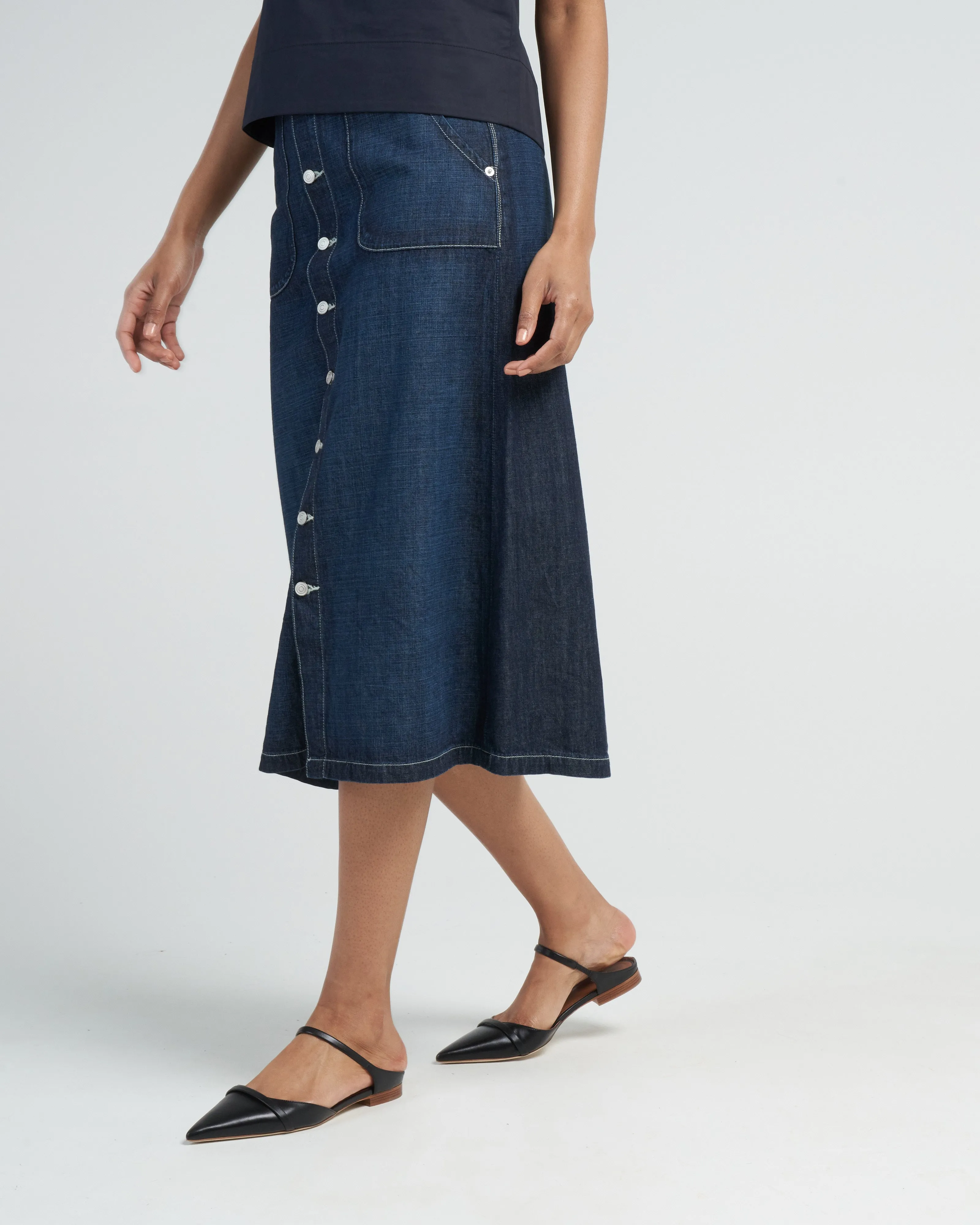 tephy a-line skirt - zephyr