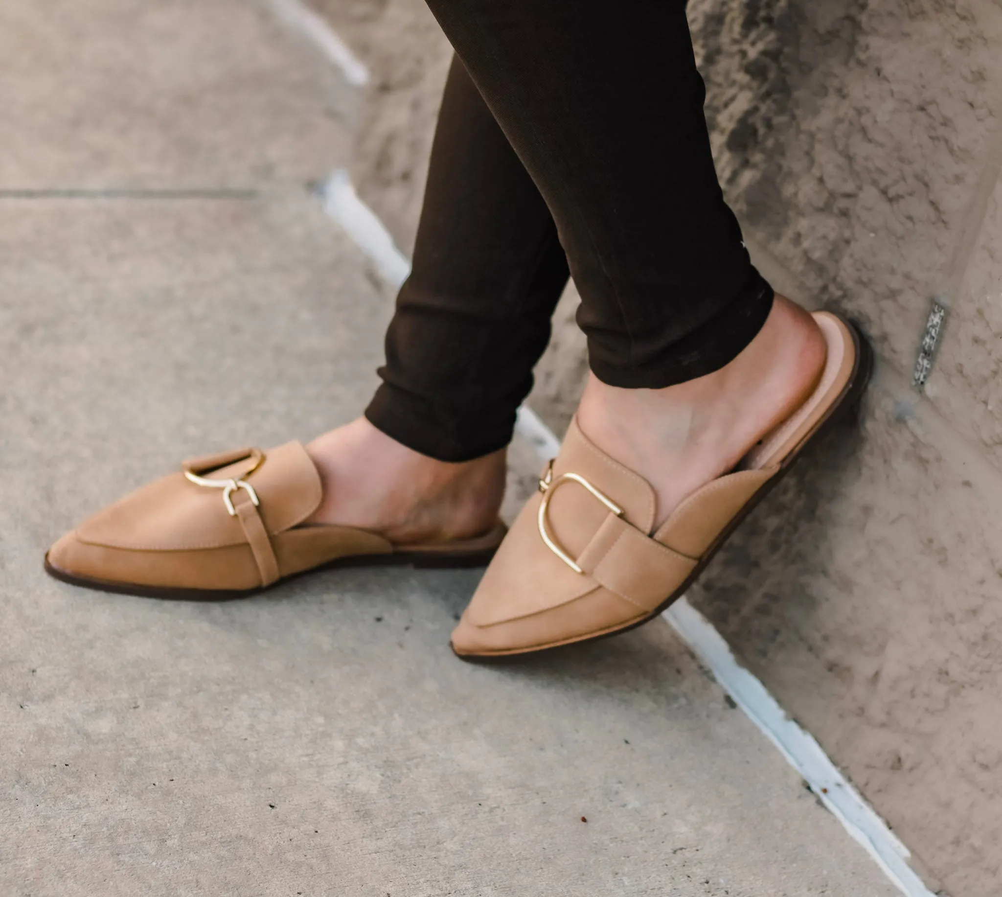 The Juliette Mule in Toffee