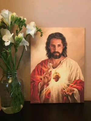 The Sacred Heart of Jesus Canvas Print 10 x 14"