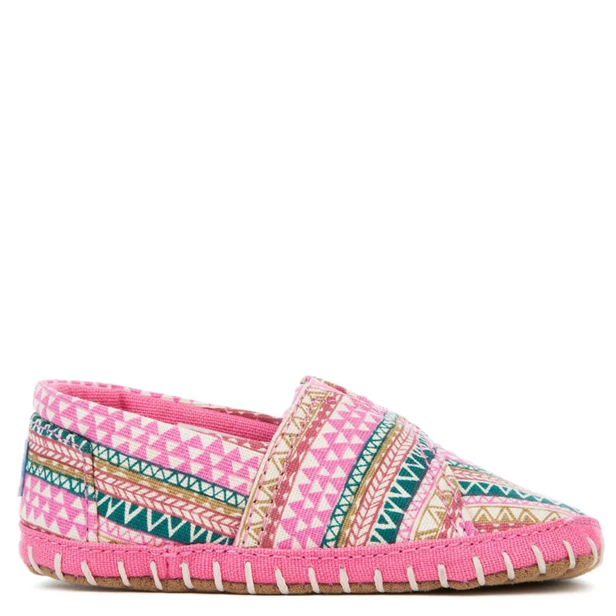 Tiny Toms Crib Alpargata Bubblegum Pink Flat