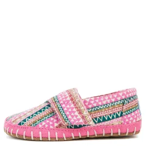 Tiny Toms Crib Alpargata Bubblegum Pink Flat