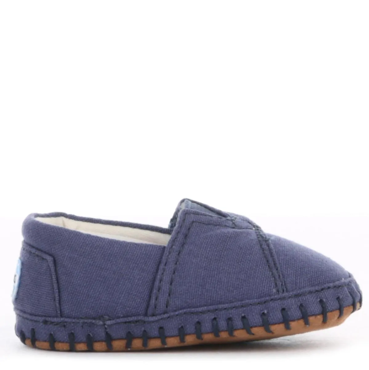Tiny Toms: Crib Alpargata Navy Canvas Flats
