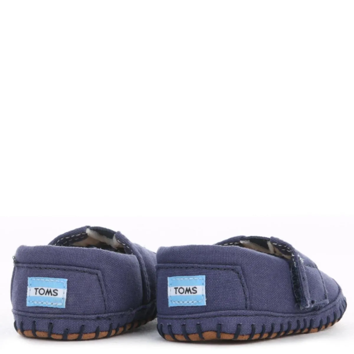 Tiny Toms: Crib Alpargata Navy Canvas Flats