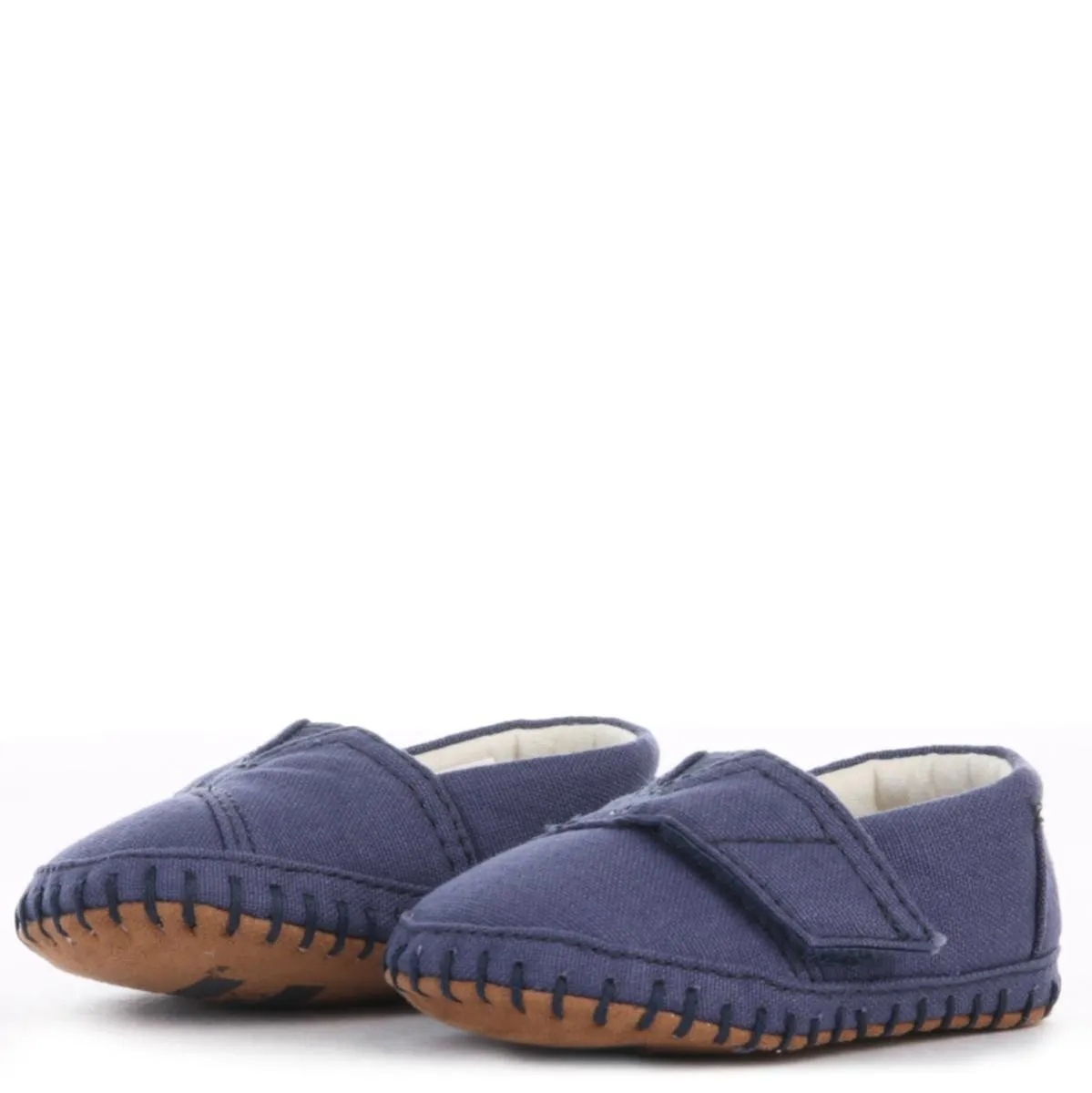 Tiny Toms: Crib Alpargata Navy Canvas Flats