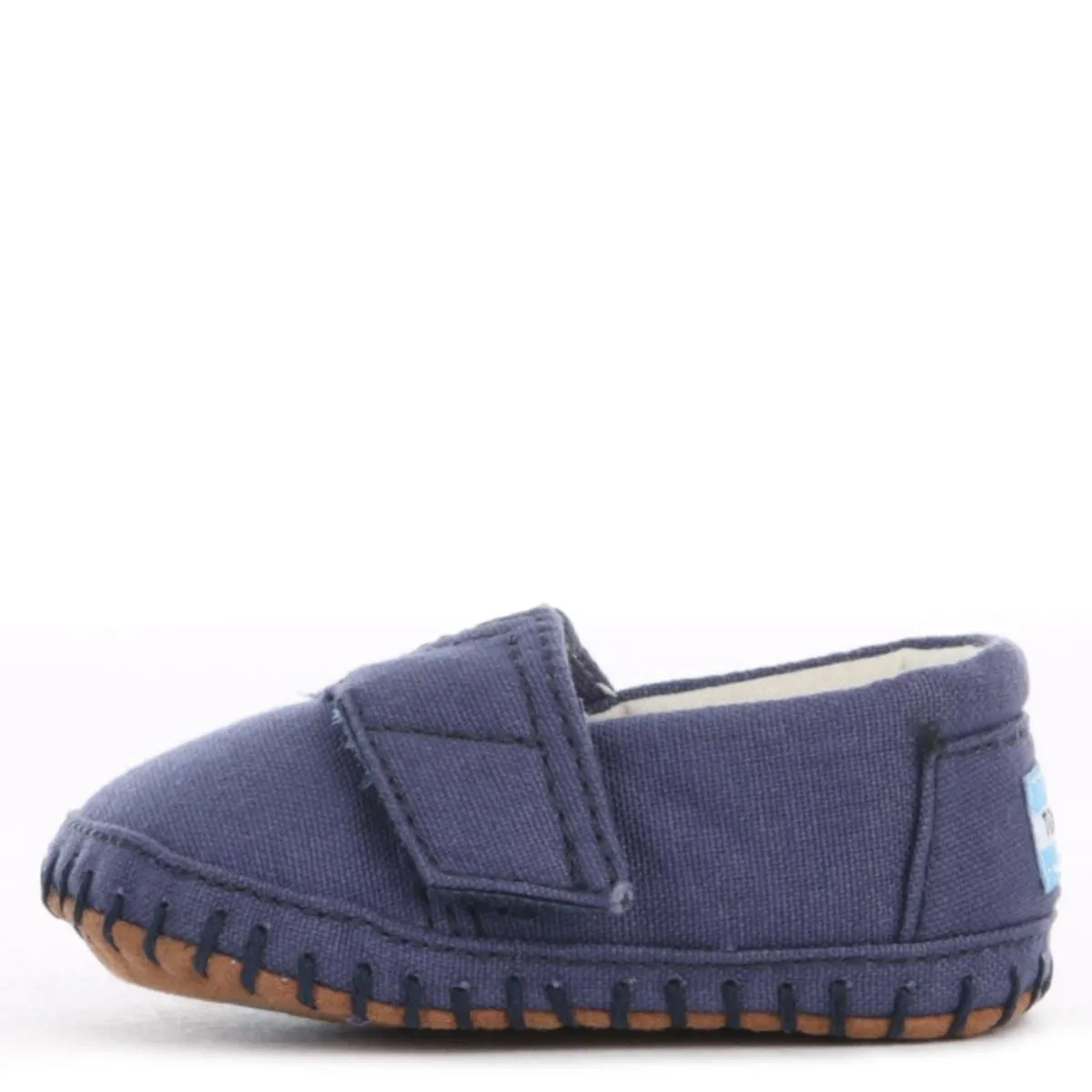 Tiny Toms: Crib Alpargata Navy Canvas Flats