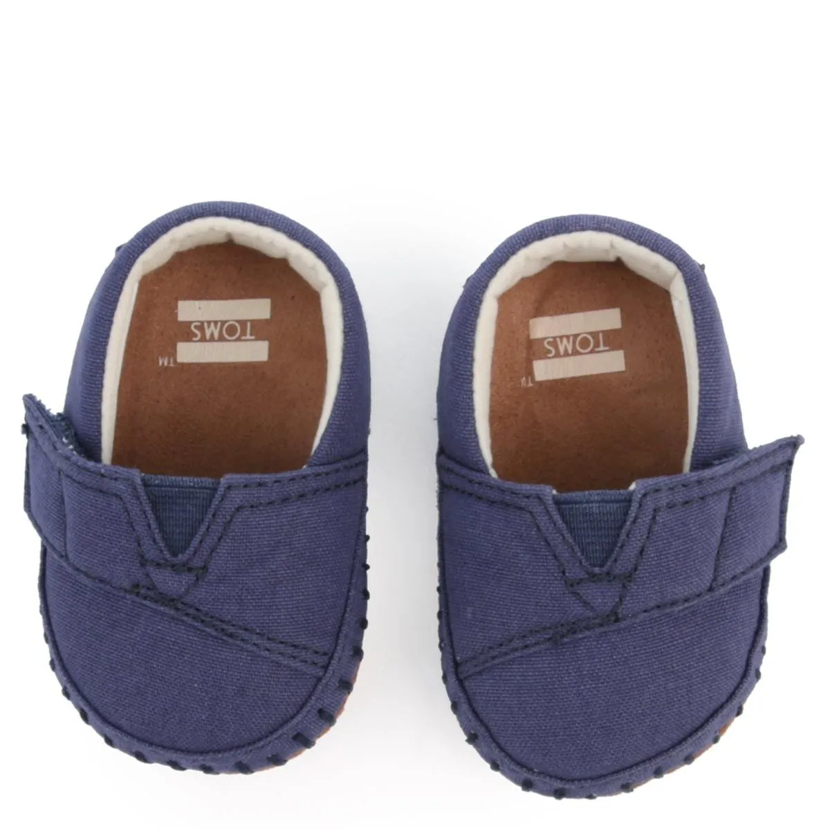 Tiny Toms: Crib Alpargata Navy Canvas Flats