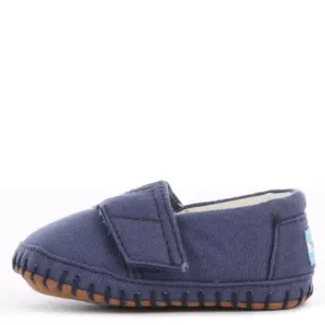 Tiny Toms: Crib Alpargata Navy Canvas Flats
