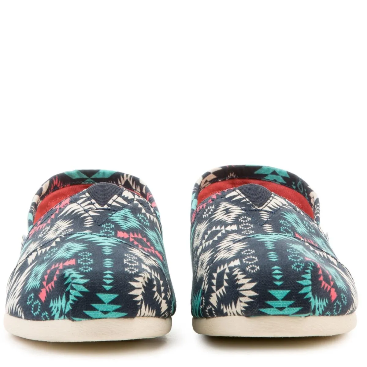 Toms Classics Blue Multi Blanket Print Canvas Flats Blue