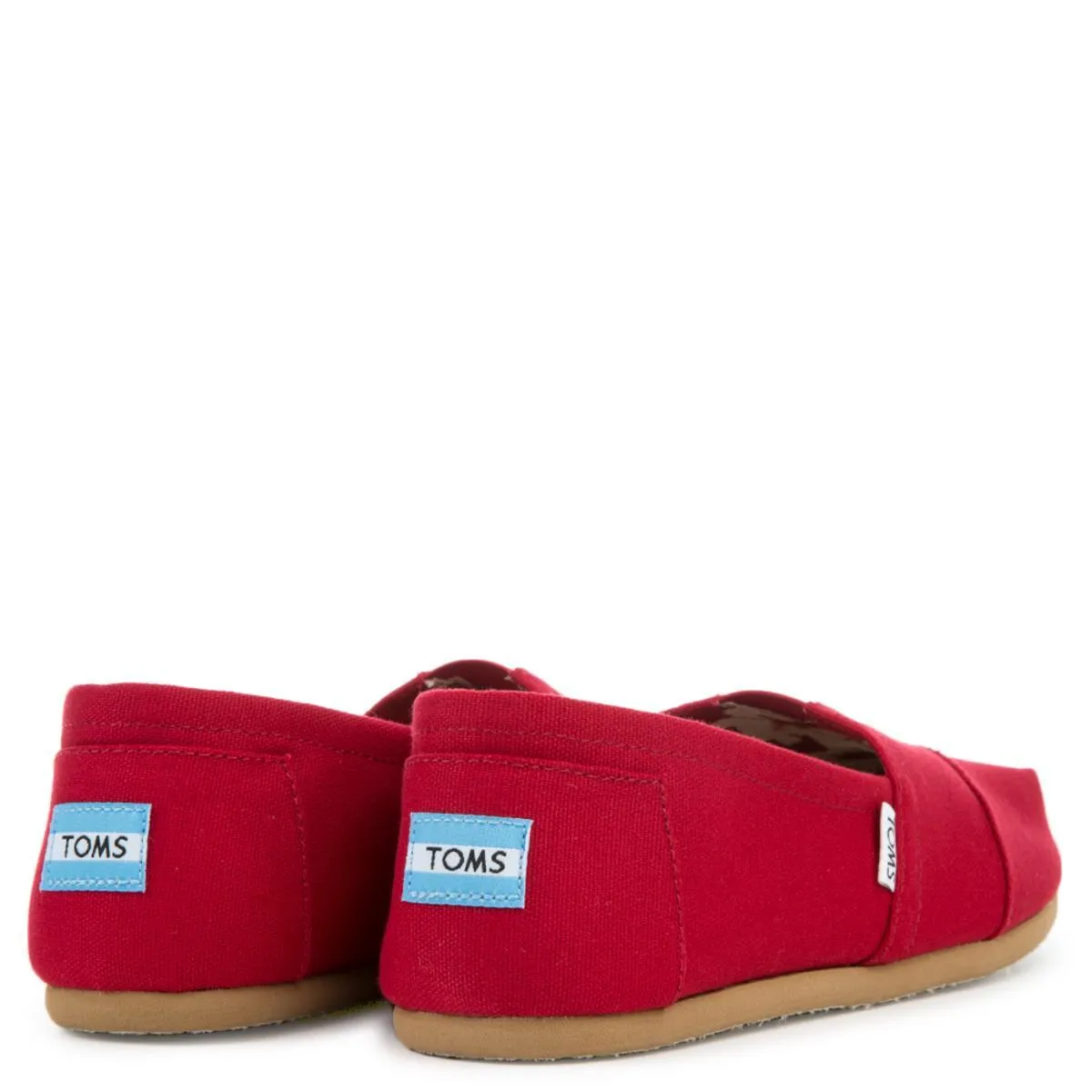 Toms Classics Red Canvas Men's Flats