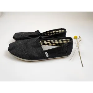 Toms dark grey/charcoal slip on shoes size 11