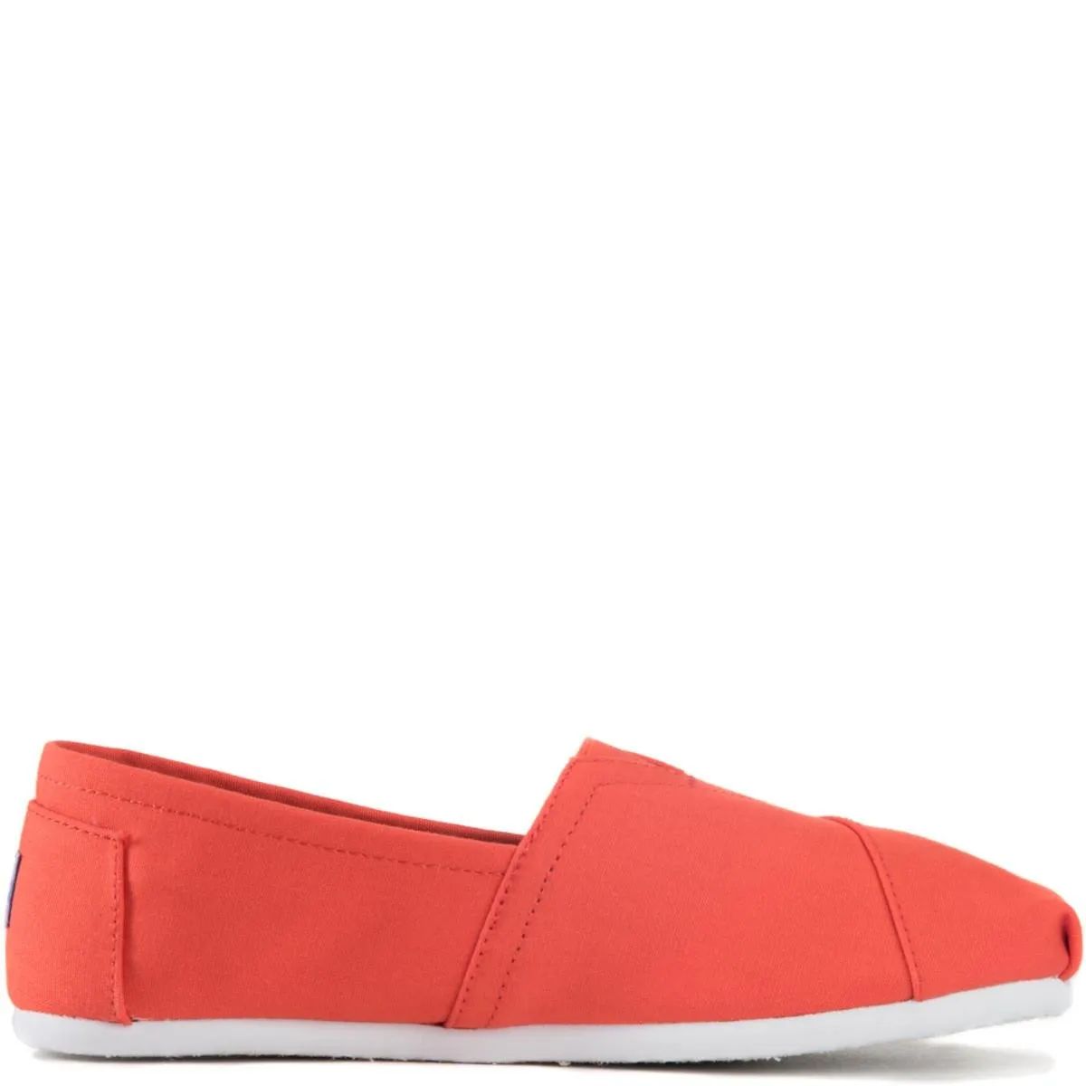 Toms for Men: Classic Bright Orange Canvas Flats