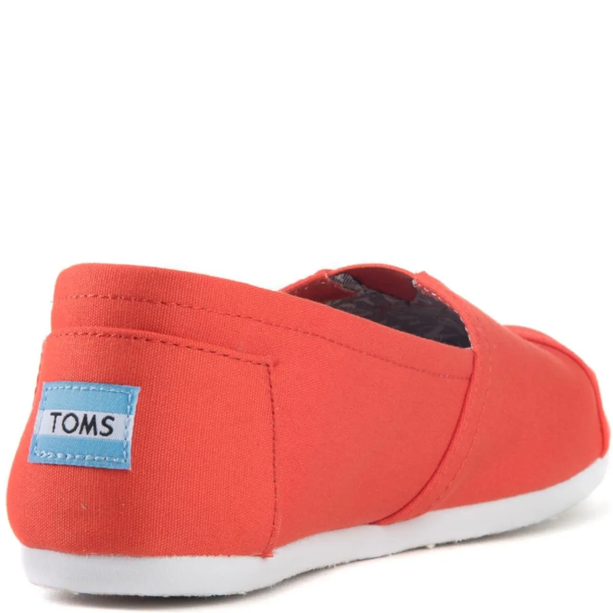 Toms for Men: Classic Bright Orange Canvas Flats
