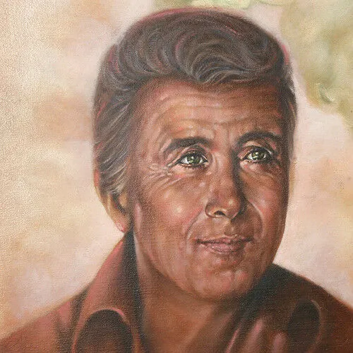 Untitled (Father Thinking of Children) By Anthony Sidoni Signed Oil on Canvas