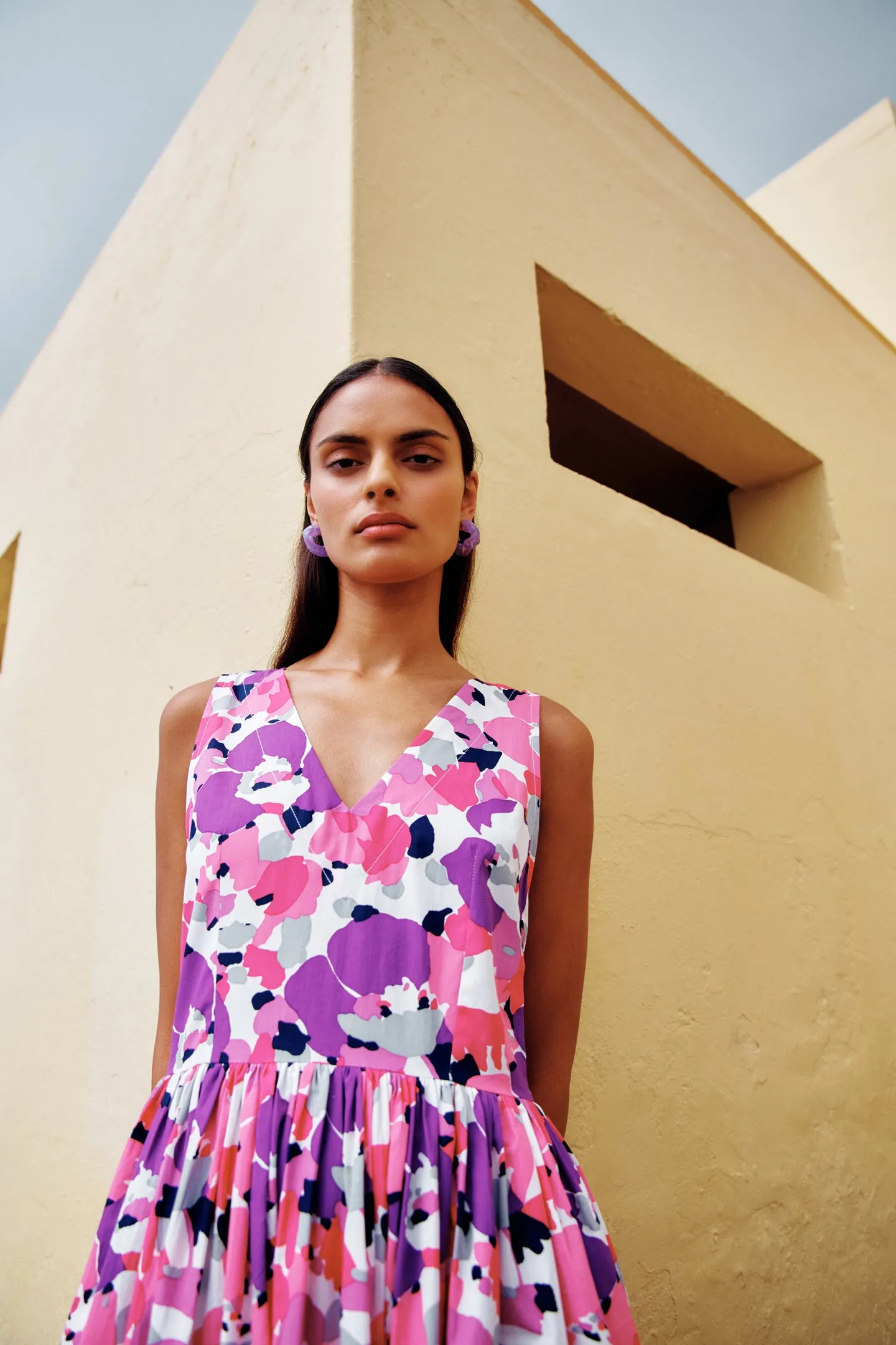 V- Neck Midi