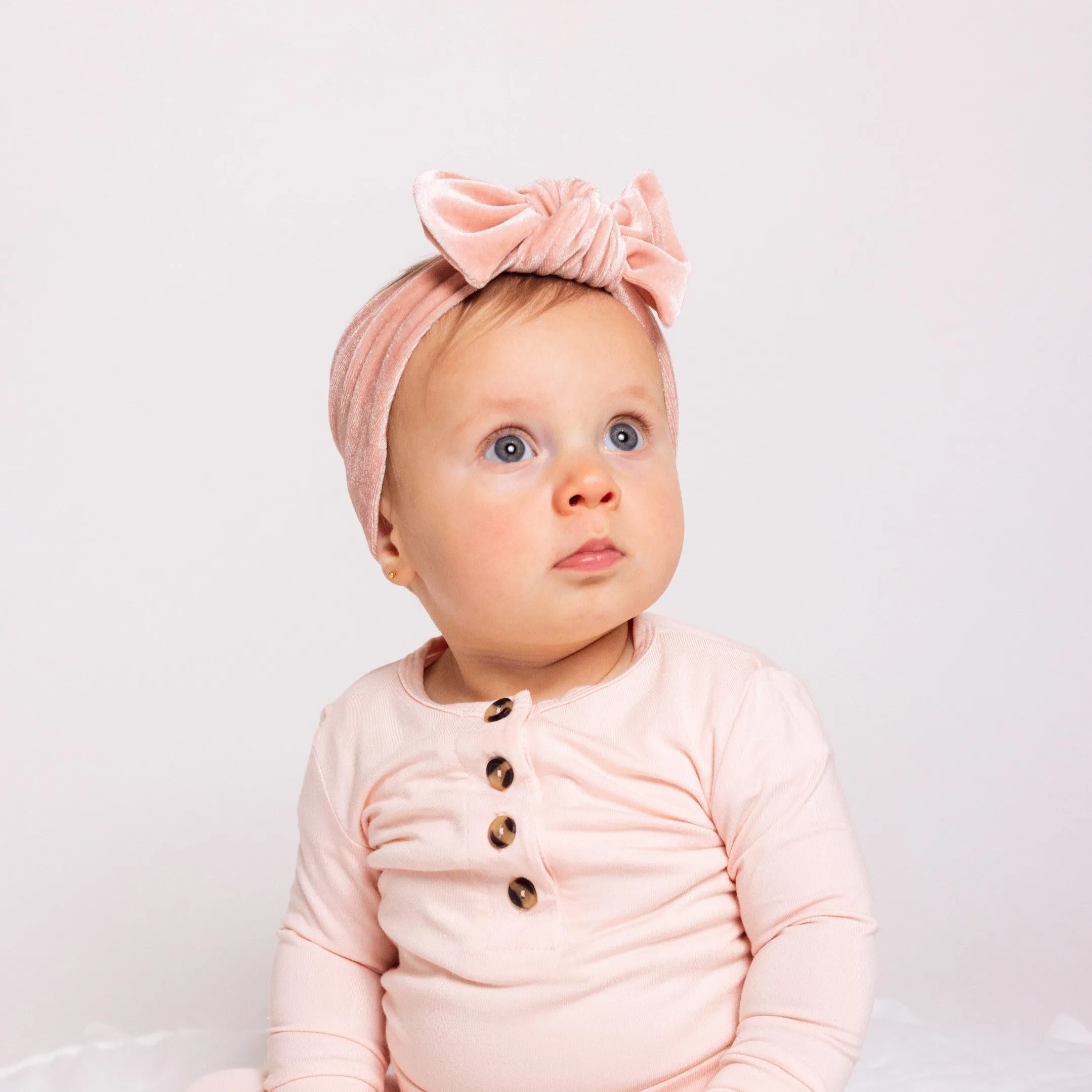 Velvet - Ballet Pink Knot Headband