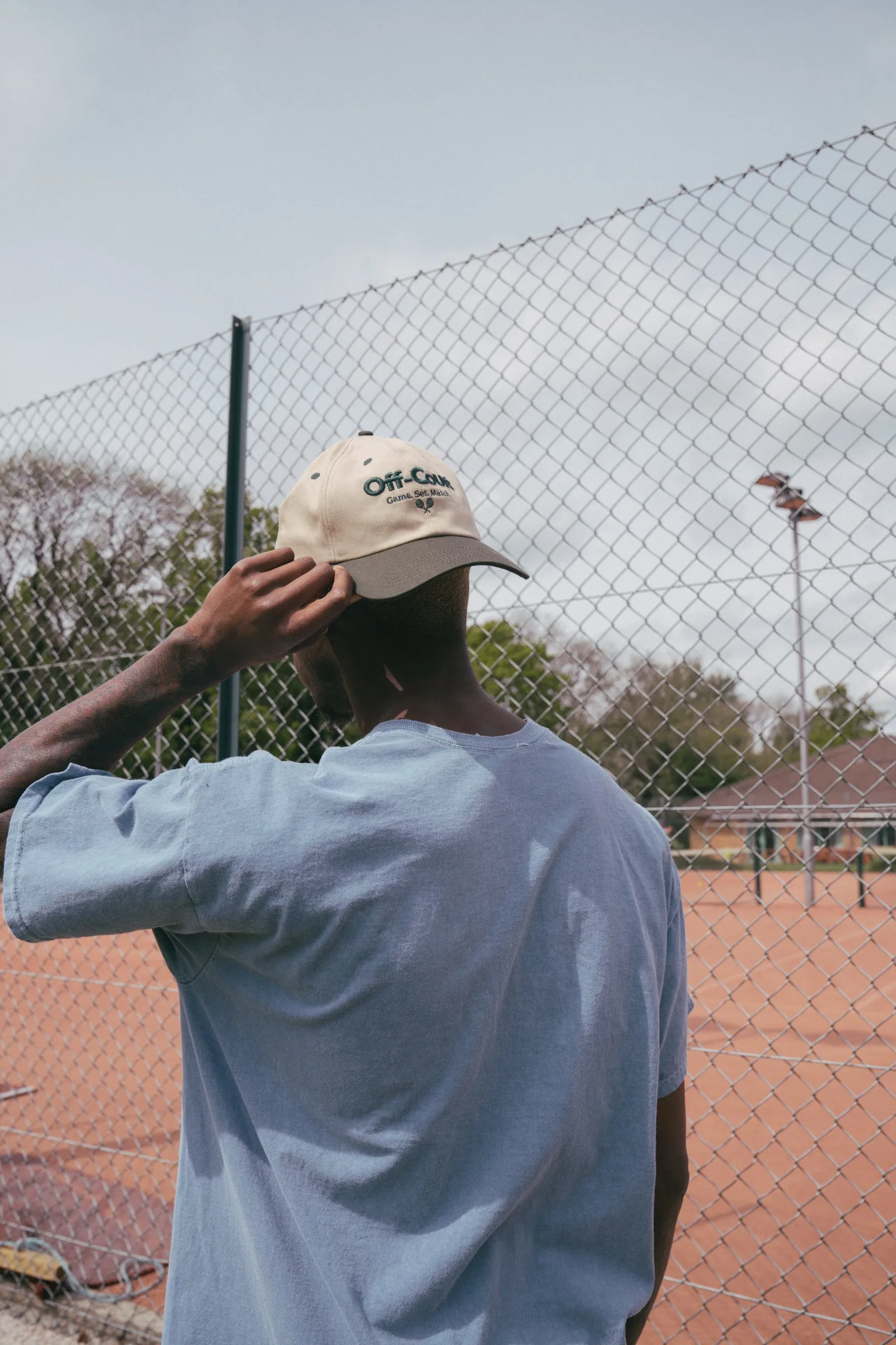 Vice 84 'Off-Court' Tennis Cap - Beige/Forest Green