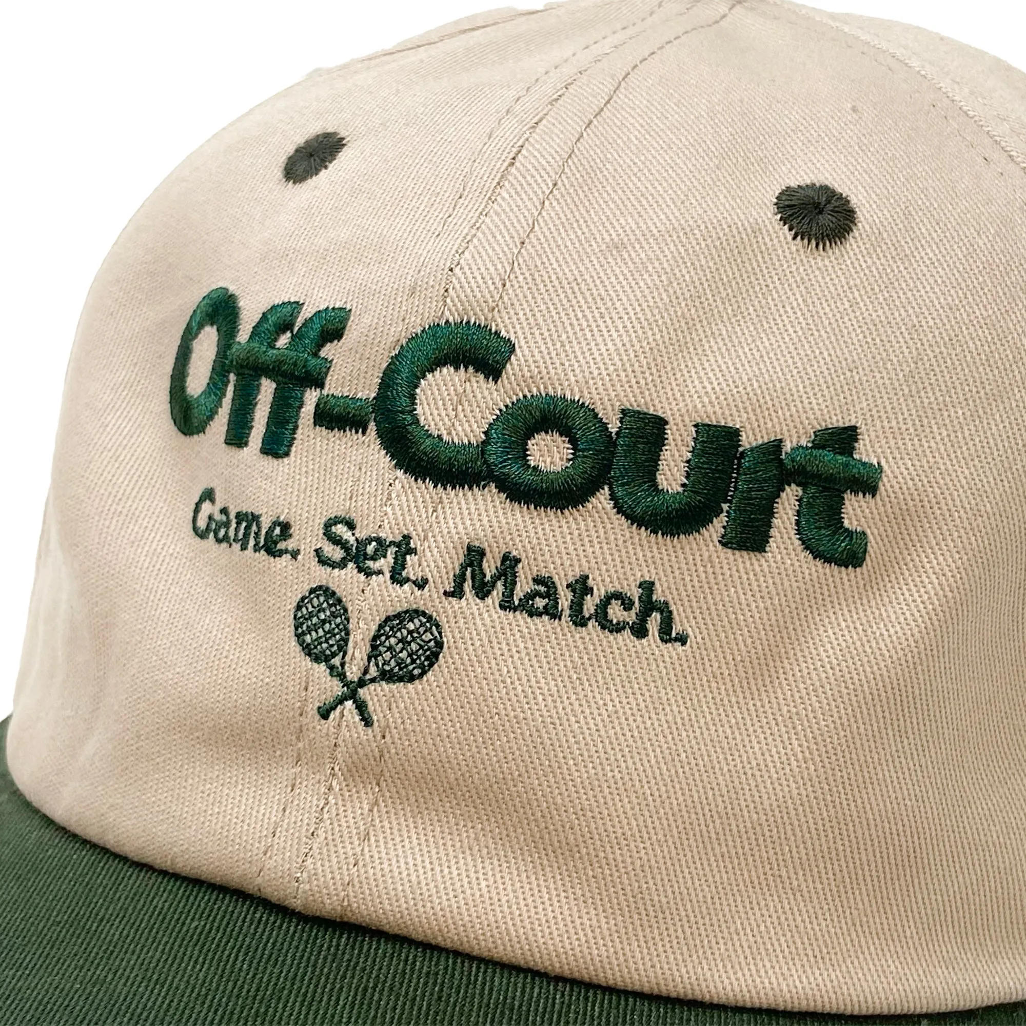 Vice 84 'Off-Court' Tennis Cap - Beige/Forest Green