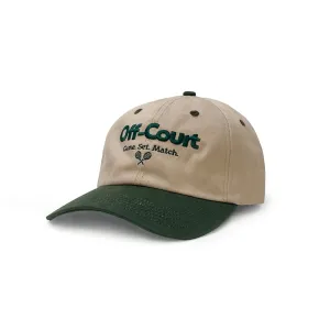 Vice 84 'Off-Court' Tennis Cap - Beige/Forest Green
