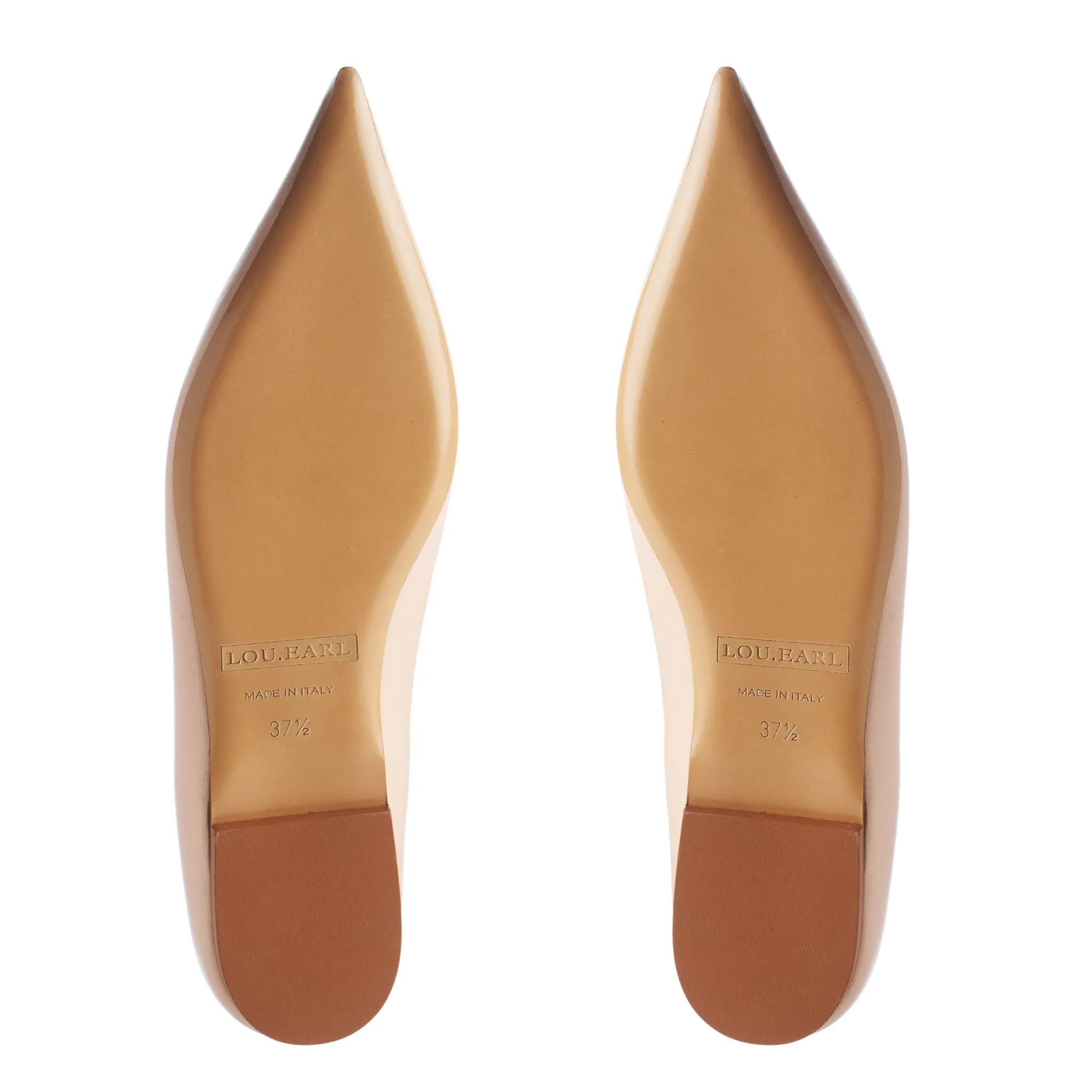 Vivienne Pointed Toe Flats in Nude