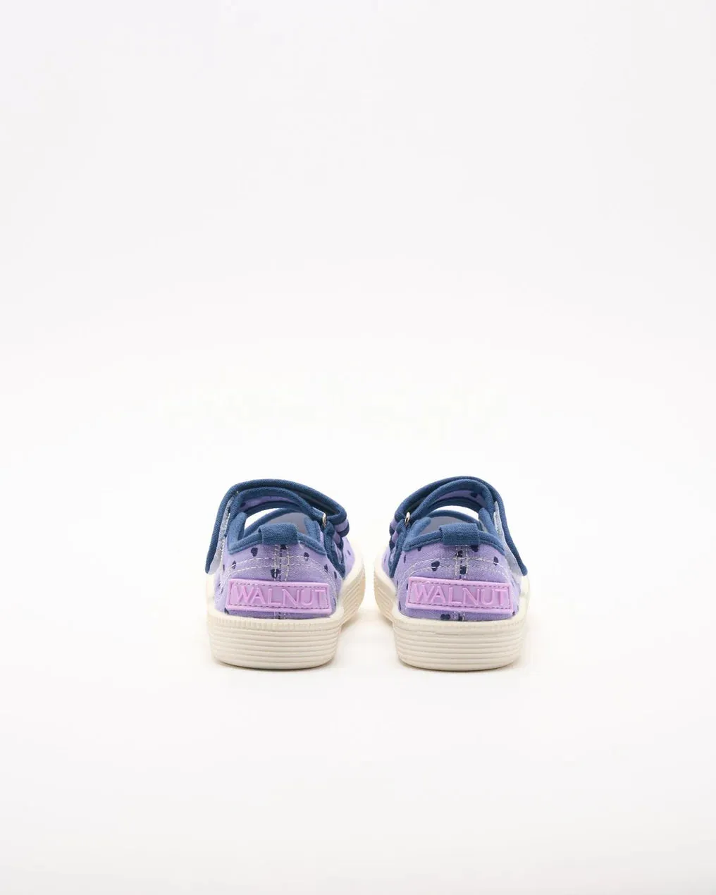 WALNUT MARY JANE CANVAS LILAC HEARTS
