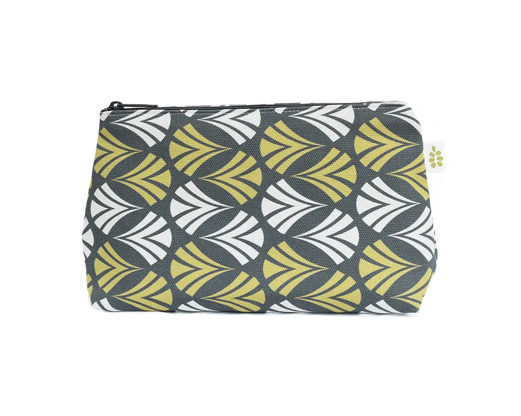Waltz Zipper Pouch – Moss Green (10" x 6" x 3")