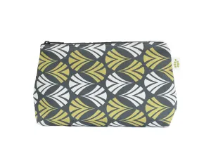 Waltz Zipper Pouch – Moss Green (10" x 6" x 3")