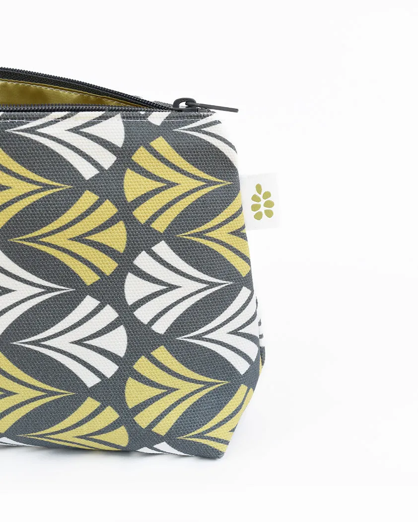 Waltz Zipper Pouch – Moss Green (10" x 6" x 3")