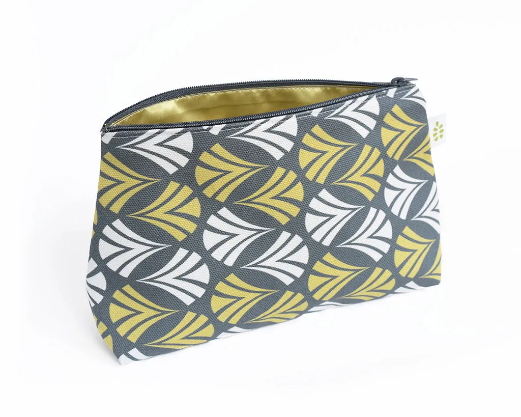 Waltz Zipper Pouch – Moss Green (10" x 6" x 3")