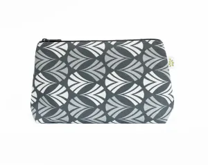 Waltz Zipper Pouch – Steel Grey (10" x 6" x 3")