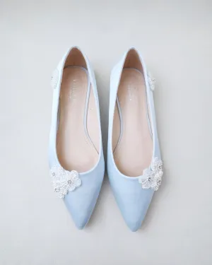 Wedding Flats with All Pearls Chassia Flowers