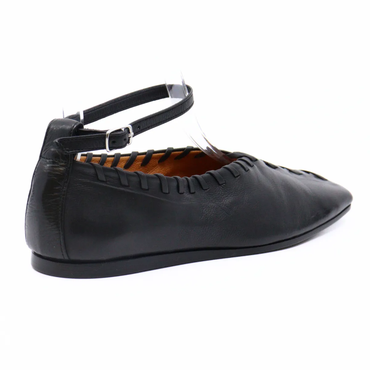 Whip Stitch Black Flat