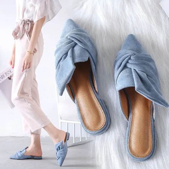 Women's Chic Pointed Flat Sandal Shoes