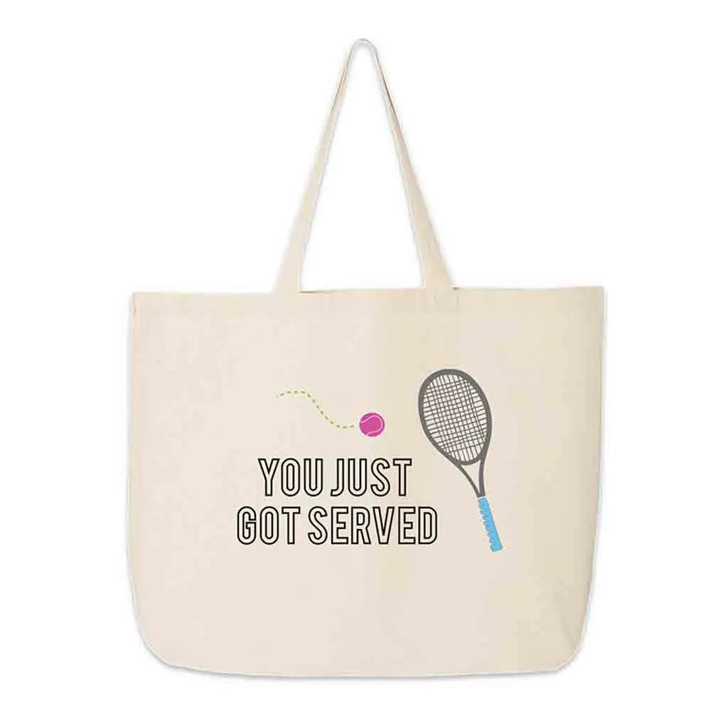 You Just Got Served Canvas Tennis Tote Bag