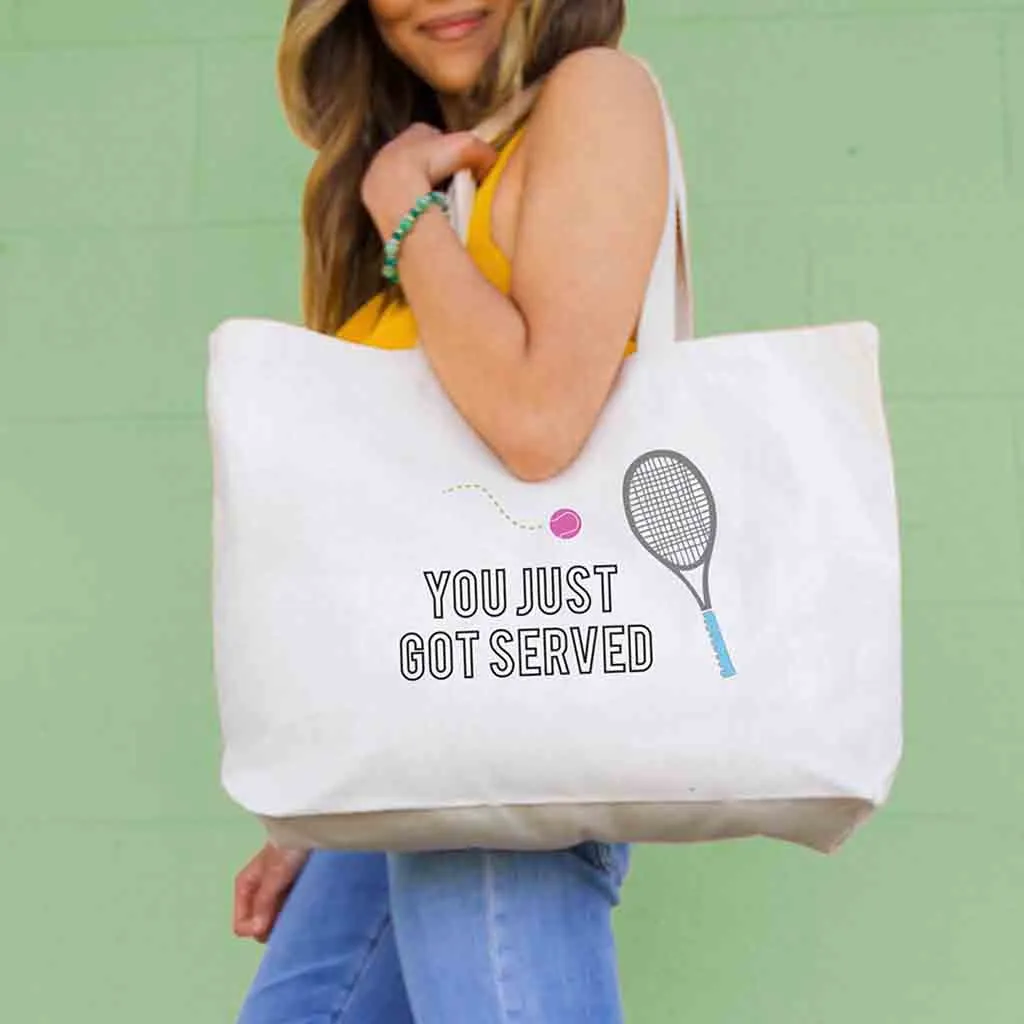 You Just Got Served Canvas Tennis Tote Bag