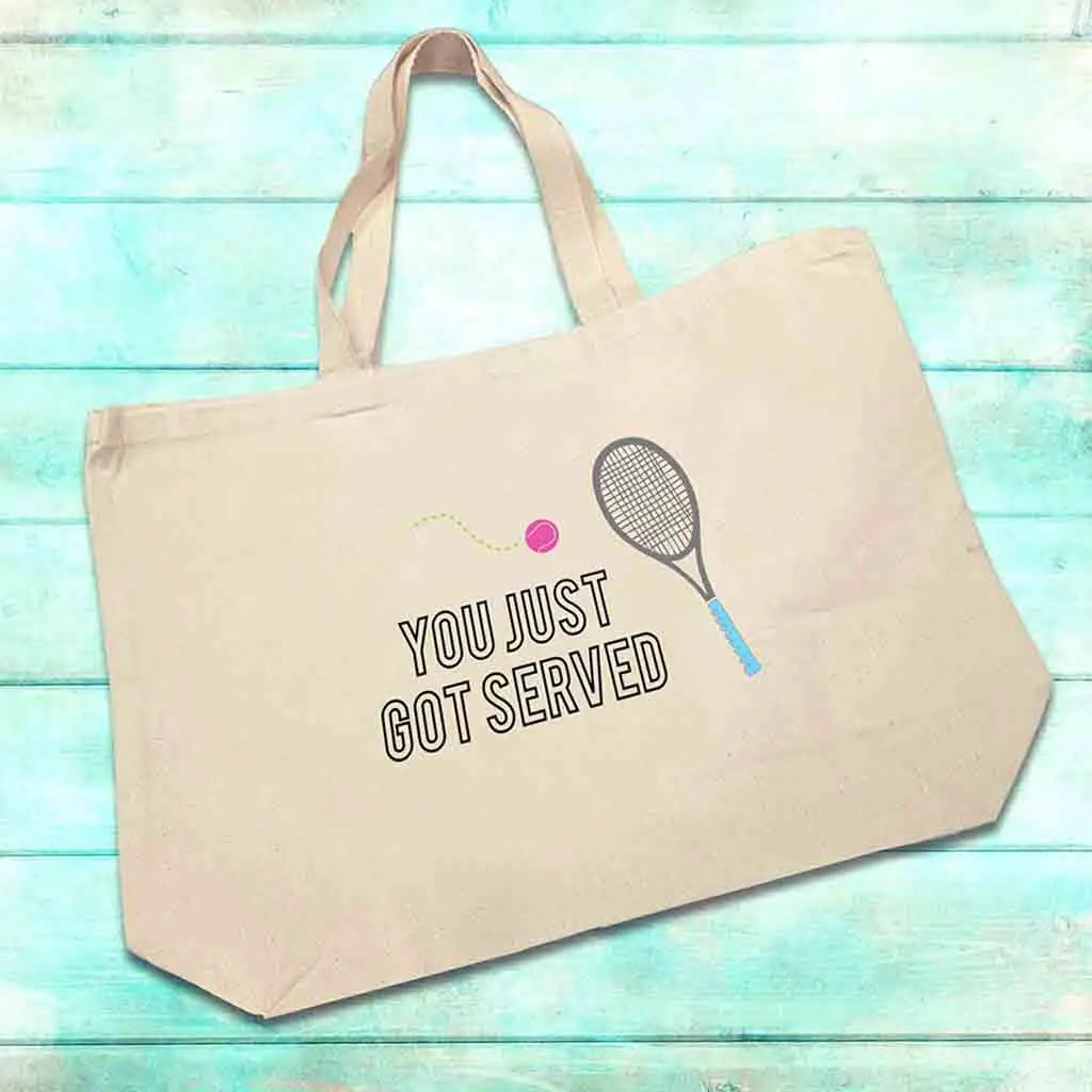 You Just Got Served Canvas Tennis Tote Bag