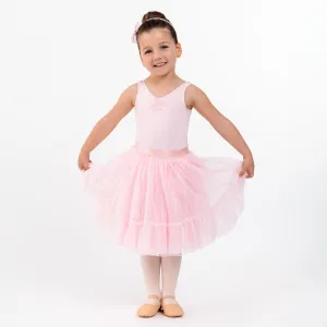 Zinnia: Glitter Sequin Tulle Tutu with Tiered Hem